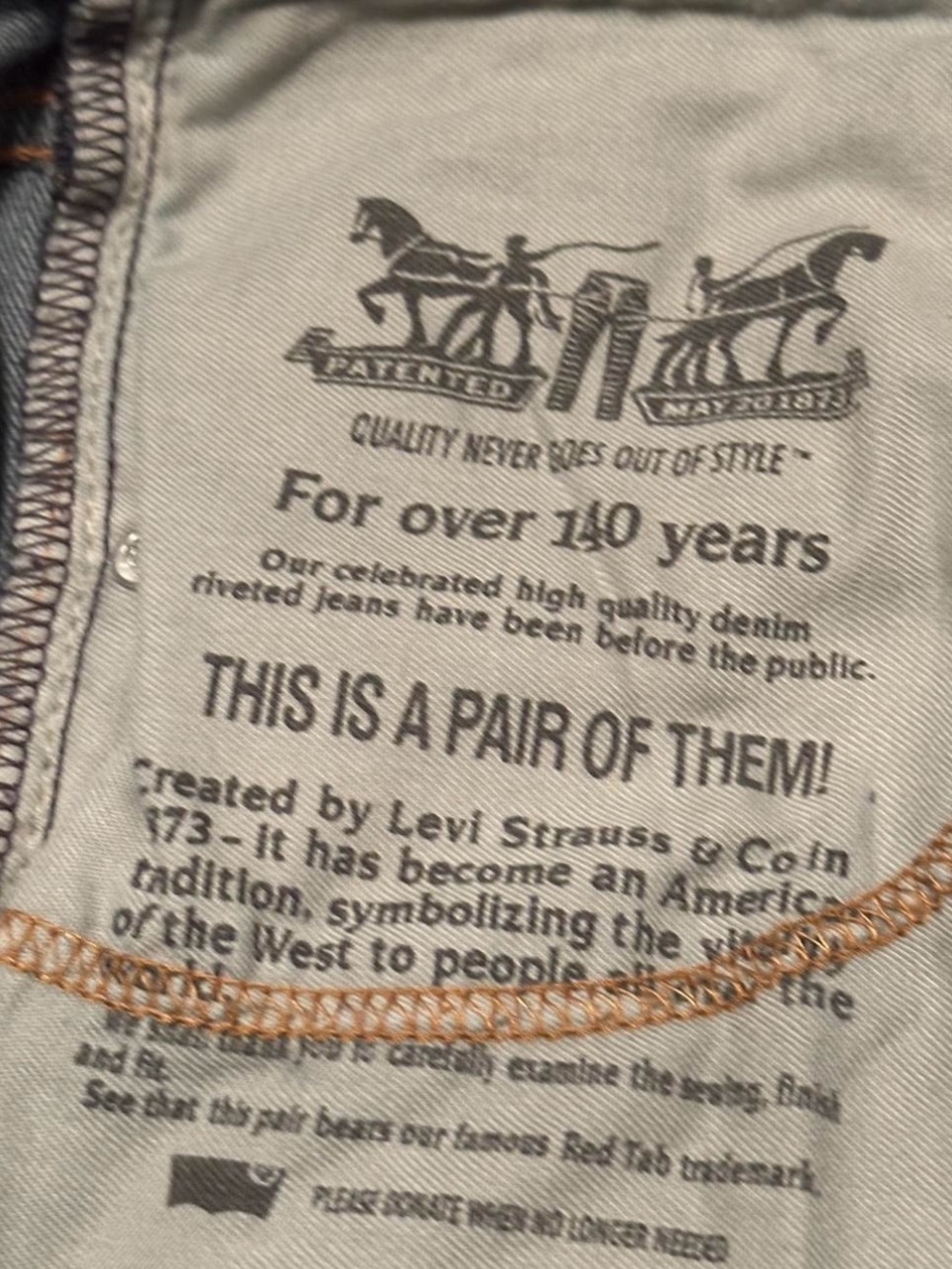Levi Strauss & CO. 527…Men’s jeans …32x34 - Picture 4 of 4